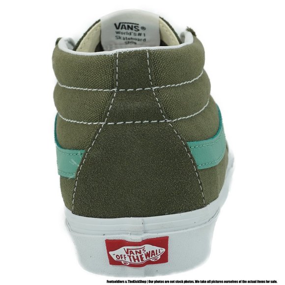 VANS SK8-MID RETRO SPORT WOMEN'S MID-TOP SNEAKERS (GREEN) - Picture 5 of 6
